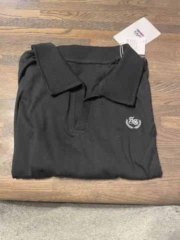블랙 피케 셔츠 XL