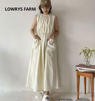 LOWRYSFARM 롤리스 드로스트 민소매 원피스 화이트