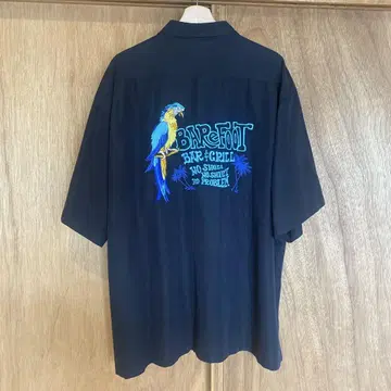 GOBAREFOOT BAR & GRILL 알로하 셔츠 하와이안 셔츠