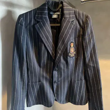 Ralph Lauren 스트라이프 블레이저 겉옷 사이즈 2