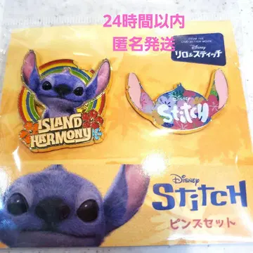 영화 리로와 스티치 실사 핀 배지 핀즈 세트 새상품 도호 한정품