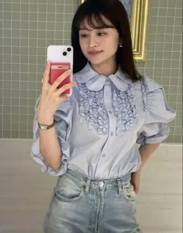 bibiy. 코라 퍼프 블라우스