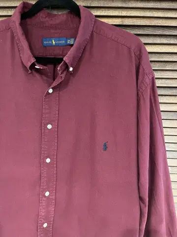 Ralph Lauren 버건디 버튼 다운 셔츠 랄프 로렌