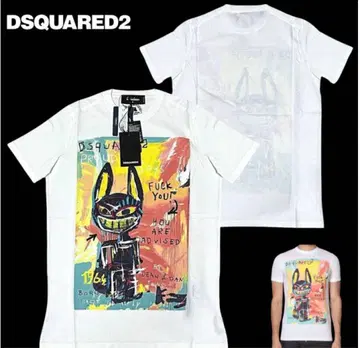 DSQUARED2 아트 프린트 티셔츠 M