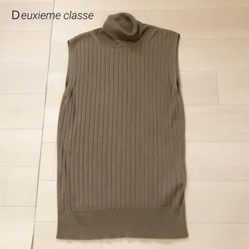 Deuxieme Classe beauty 터틀 슬리브리스 리브 면