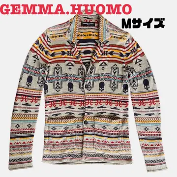 GEMMA.HUOMO 네이티브 무늬 가디건 남성용 M 사이즈