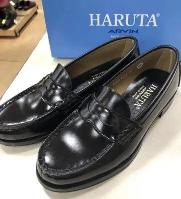 HARUTA 하루타 24.5cm 로퍼 학생 신발 통학 신발 2E 넉넉한