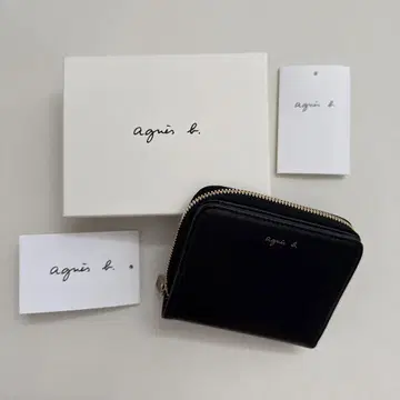 agnes b. 에네스베 이중 지갑 블랙