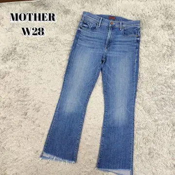MOTHER THE INSIDER CROP STEP FRAY 데님 팬츠