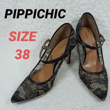 PIPPICHIC 피피시크 레이스 펌프스 블랙 결혼식 파티 38