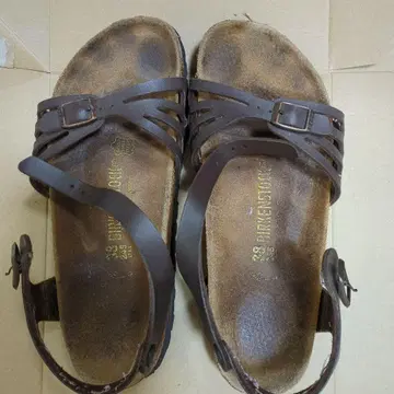 BIRKENSTOCK 브라운 스트랩 샌들 38