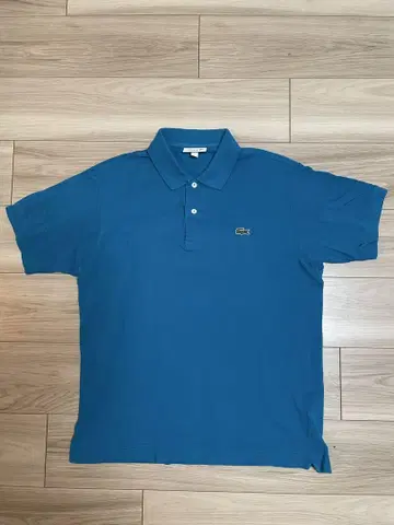 라코스테 파랑 피케 셔츠 US M FR4 L1212