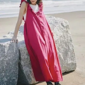 새상품 프리다 Freada 인도 프릴 살로펫 레드 프리 사이즈