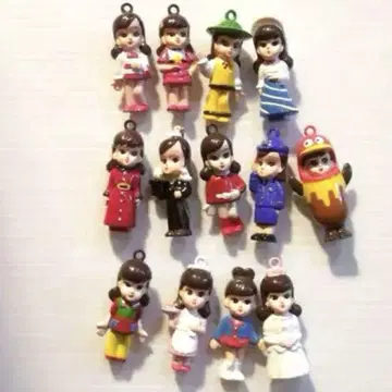 모리나가 제과 쁘띠 리카짱 초코 마스코트 인형 전 12종 +1