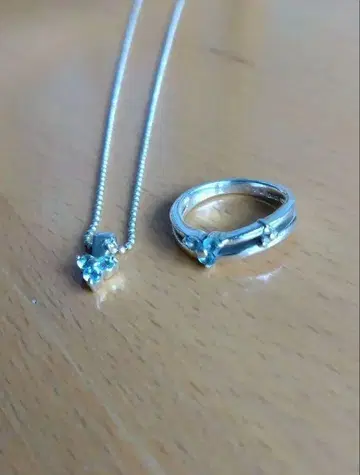 쿠미쿄쿠 목걸이 반지 실버