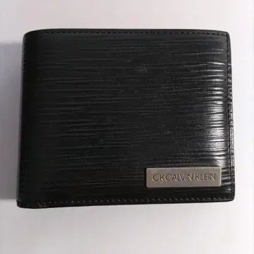 CK CALVIN KLEIN 블랙 접이식 지갑