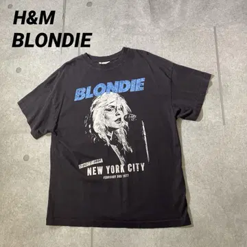 H&M 에이치앤엠 BLONDIE 블론디 빅 실루엣 밴딩 티셔츠
