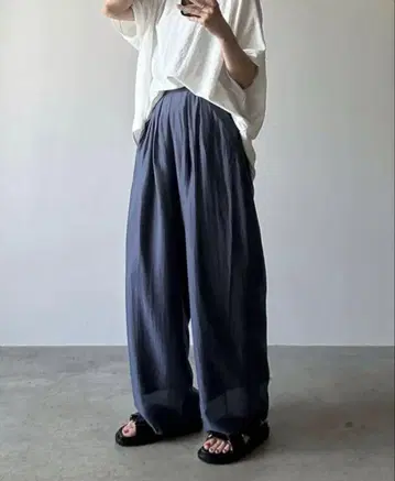 ARULLE 시어 리오셀 탭 팬츠