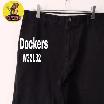 usa 구제 의류 Dockers 치노 팬츠 W32L32 노턱 블랙