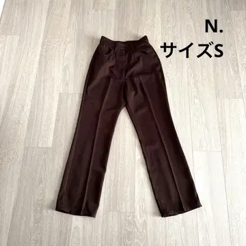 N. 브라운 플레어 팬츠 S