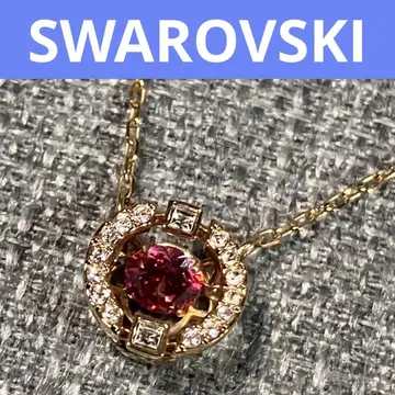 새상품급 SWAROVSKI 스와로브스키 댄싱 스톤 로즈 목걸이