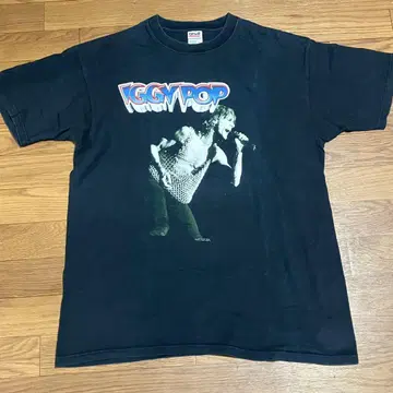 이기 팝 IGGY POP 티셔츠 L 사이즈 90년대 빈티지