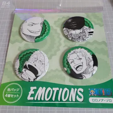 로로노아 조로 EMOTIONS 캔뱃지 세트