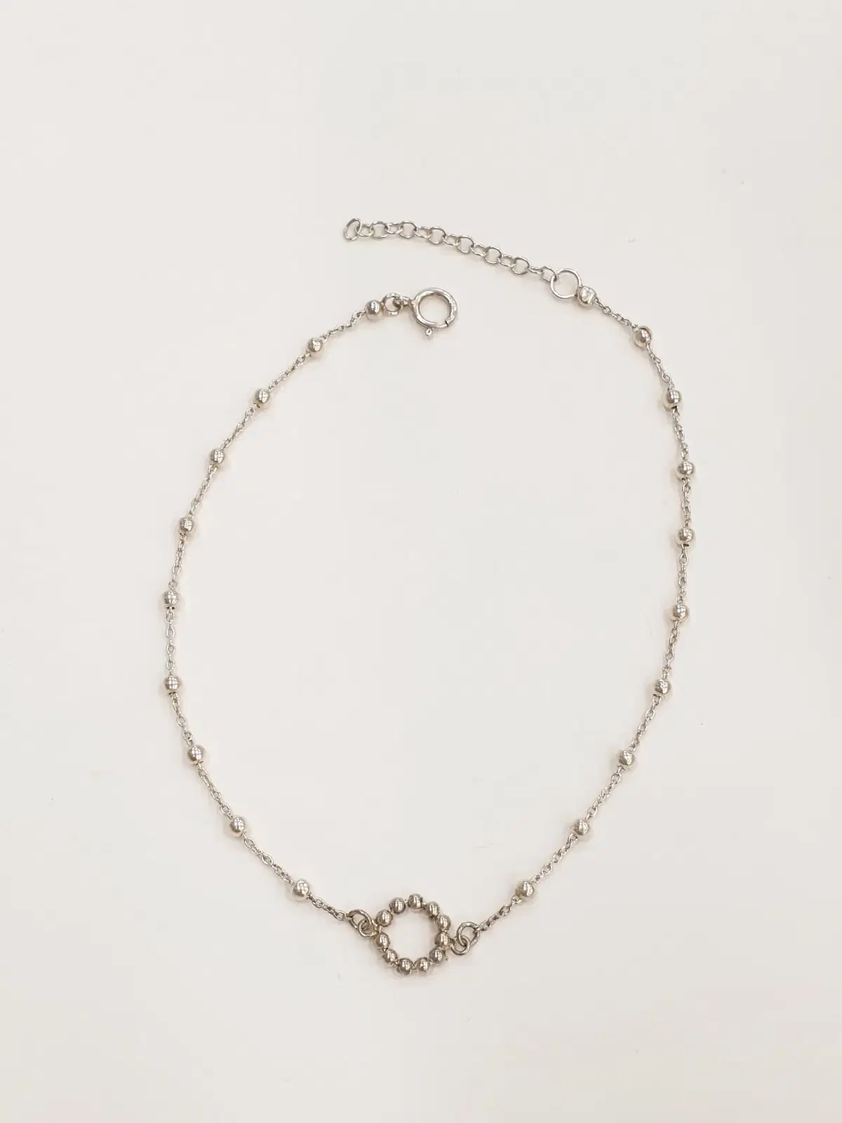 Pretty Silver Anklet (j34)