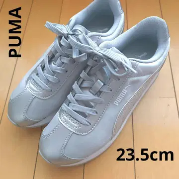 푸마 실버 스니커즈 23.5cm