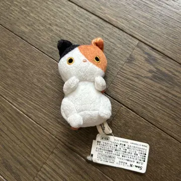산엑스 양말 냥코 삼색 고양이 손바닥 봉제 인형