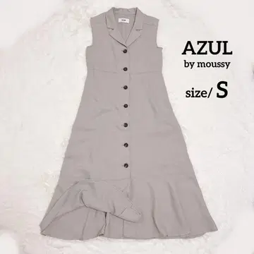 AZUL BY MOUSSY 롱 베스트 원피스 브라운 베이지 S