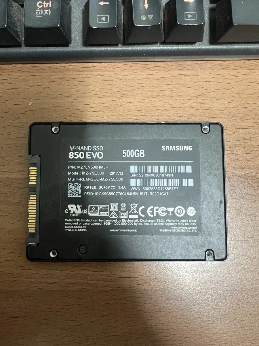 Samsung 850evo SSD 500GB