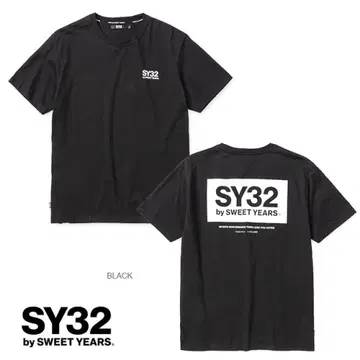 미사용 새상품 SY32 by SWEET YEARS 티셔츠 M 블랙