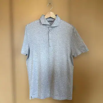 Gran Sasso 그레이 피케 셔츠