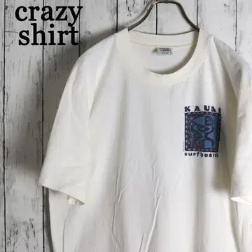 90s USA제 크레이지 셔츠 KAUAI 올드 서핑 티셔츠