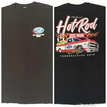 Hot Rod XL 정도 프린트 티셔츠 블랙