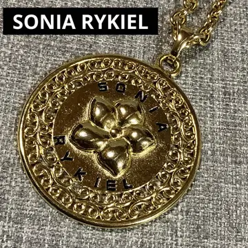 SONIA RYKIEL 소니아 리키엘 플라워 메달 빅 사이즈 목걸이