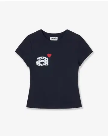 aeae DOT 소문자 티셔츠 [네이비]