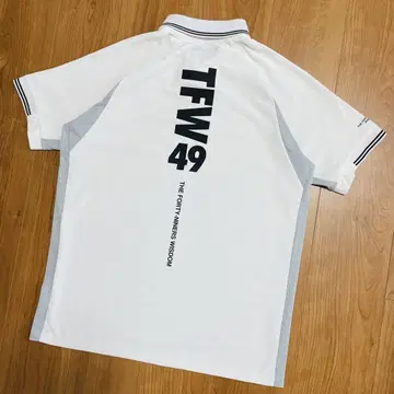 tfw49 피케 셔츠 화이트 L junhashimoto 골프 반팔