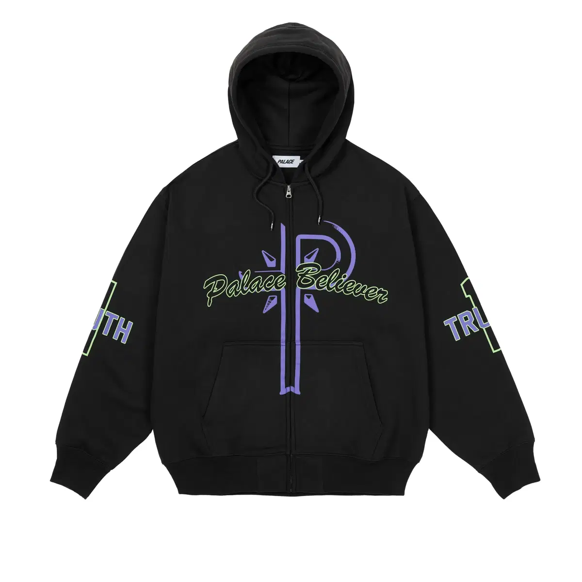 トップス PALACE SHATTER ZIP HOOD BLACK palace Palace Shatter Zip Hood Black Men's - FW24 - US