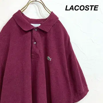 새상품급 LACOSTE 라코스테 빅 사이즈 버건디 피케 셔츠