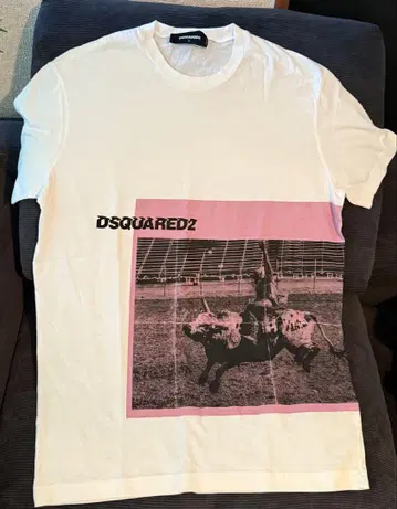 DSQUARED2 바이슨 프린트 티셔츠 L