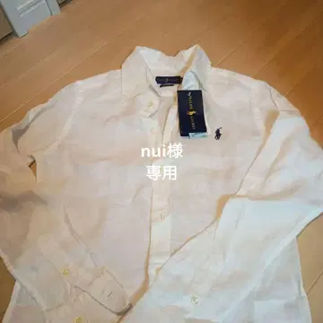 Ralph Lauren 화이트 피케 셔츠 XS 린넨 셔츠