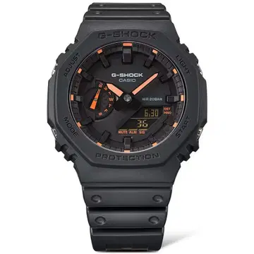 카시오 G-SHOCK 아나데지 오렌지 GA-2100-1A2 역수입