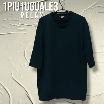 1PIU1UGUALE3 RELAX/티셔츠 블랙
