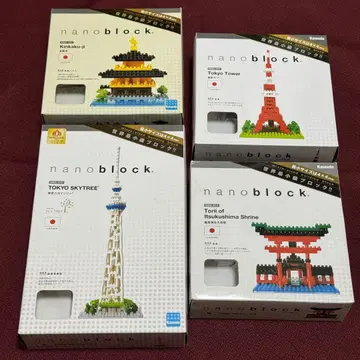 nanoblock 4종 세트