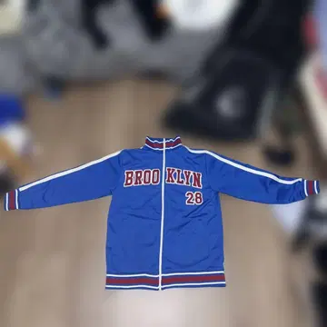 BROOKLYN 브루클린 S 사이즈 블루 트랙 자켓