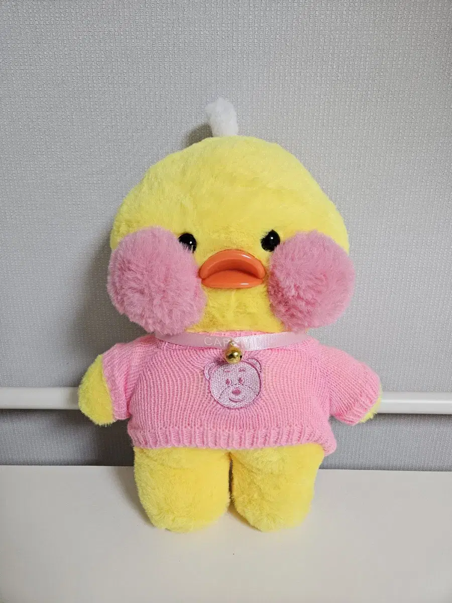 Bbangbbangduck wearing a bear knit, cute and in good condition