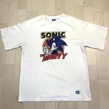 Sonic 소닉 티셔츠 9090 남성용 L 사이즈 90년대풍