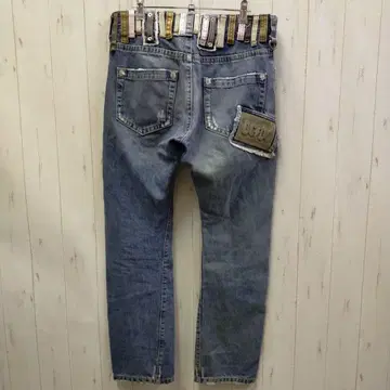 DSQUARED2 디스퀘어드 멀티 벨트 루프 데님 팬츠 청바지